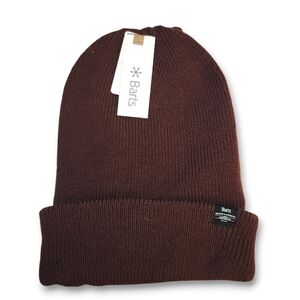 Barts Kinabalu Beanie in a Burgundy / Brown NWT Unisex